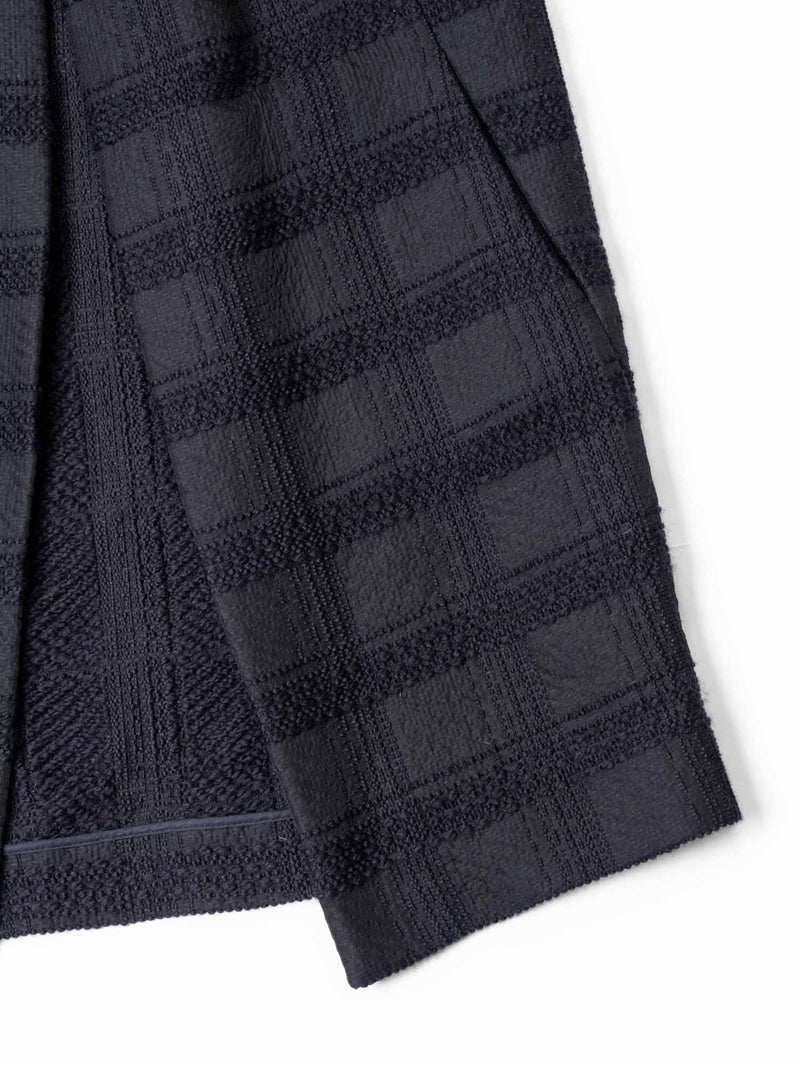 Marni Tweed Short Balloon Sleeve Coat Black-designer resale