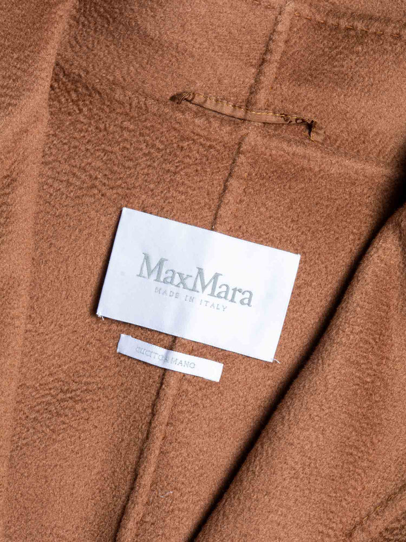 Max Mara Ludmila Icon Cashmere Belted Coat Camel-designer resale
