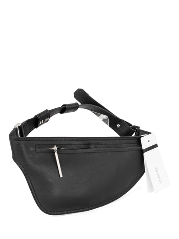 Max Mara Sportmax Leather Belt Bag Black-designer resale