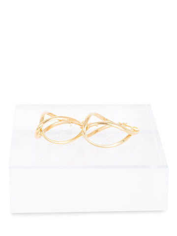 Milor 14K Gold Dangle Earrings-designer resale