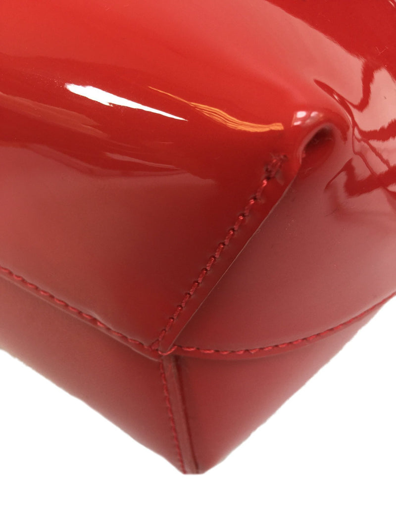 Mini Red Patent Leather Bucket Bag-designer resale