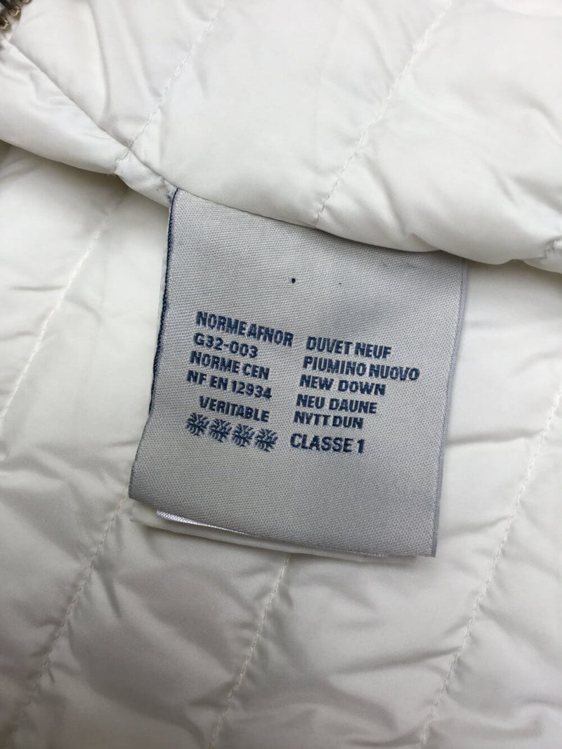 Moncler Wool Down Curly Lamb Fur Puffer Coat White-designer resale