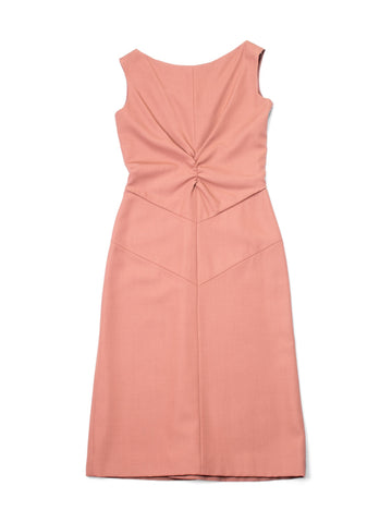 Nina Ricci Sleeveless Midi Dress Nude-designer resale