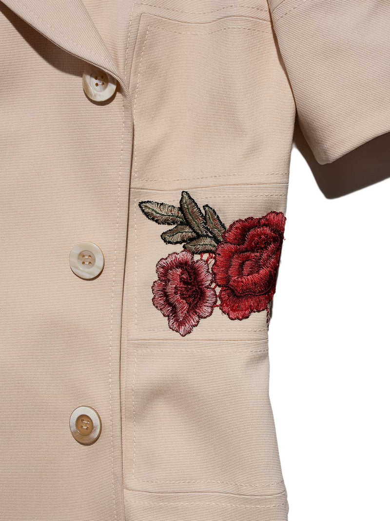 Oscar De La Renta Skirt Suit Set Beige-designer resale