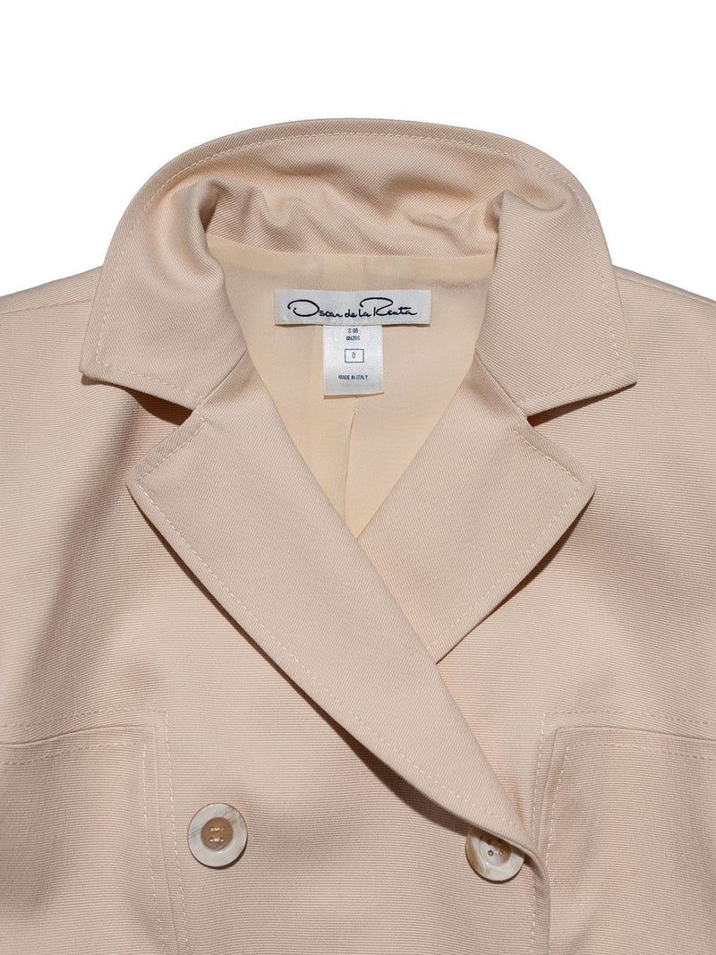 Oscar De La Renta Skirt Suit Set Beige-designer resale