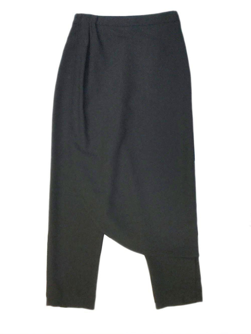 Peserico Skirt Wrap Pants Black-designer resale
