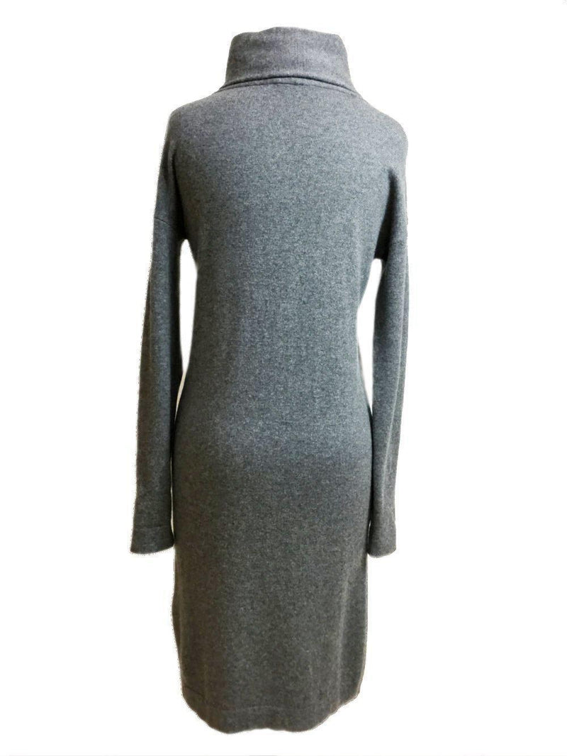 Peserico Turtleneck Sweater Dress Grey-designer resale