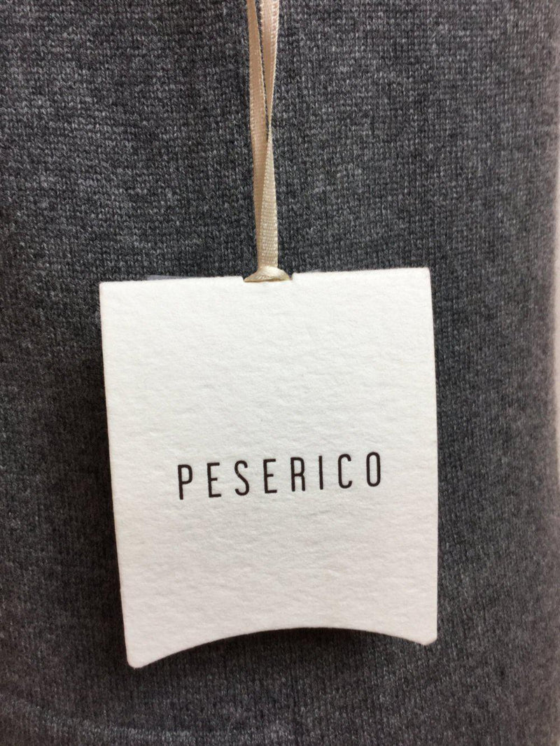 Peserico Turtleneck Sweater Dress Grey-designer resale