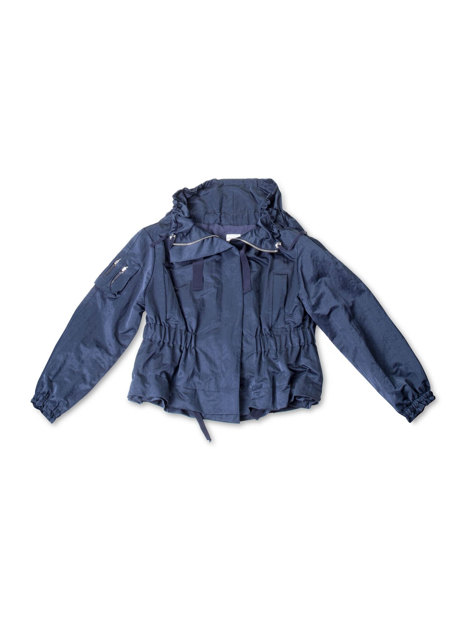 Philosophy Di Alberta Ferretti Utility Rain Jacket Navy-designer resale