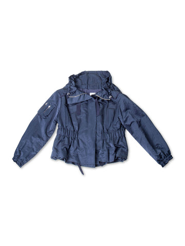 Philosophy Di Alberta Ferretti Utility Rain Jacket Navy-designer resale