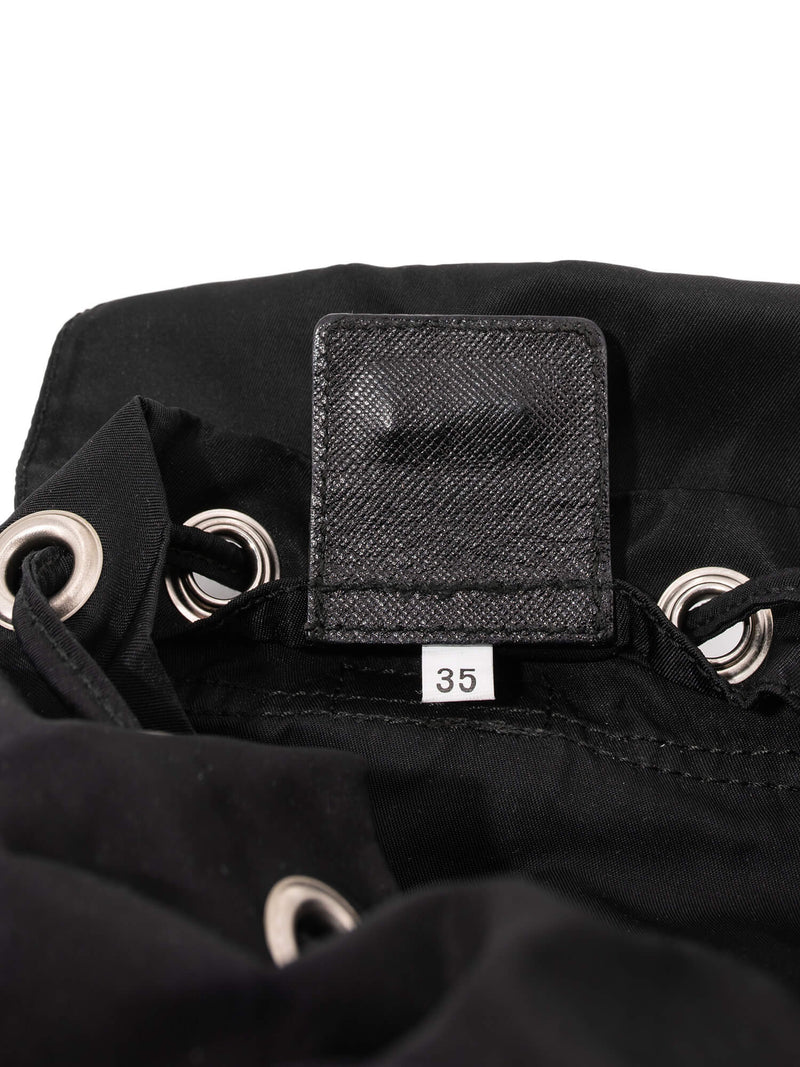 Prada Canvas Small Backpack Black-designer resale