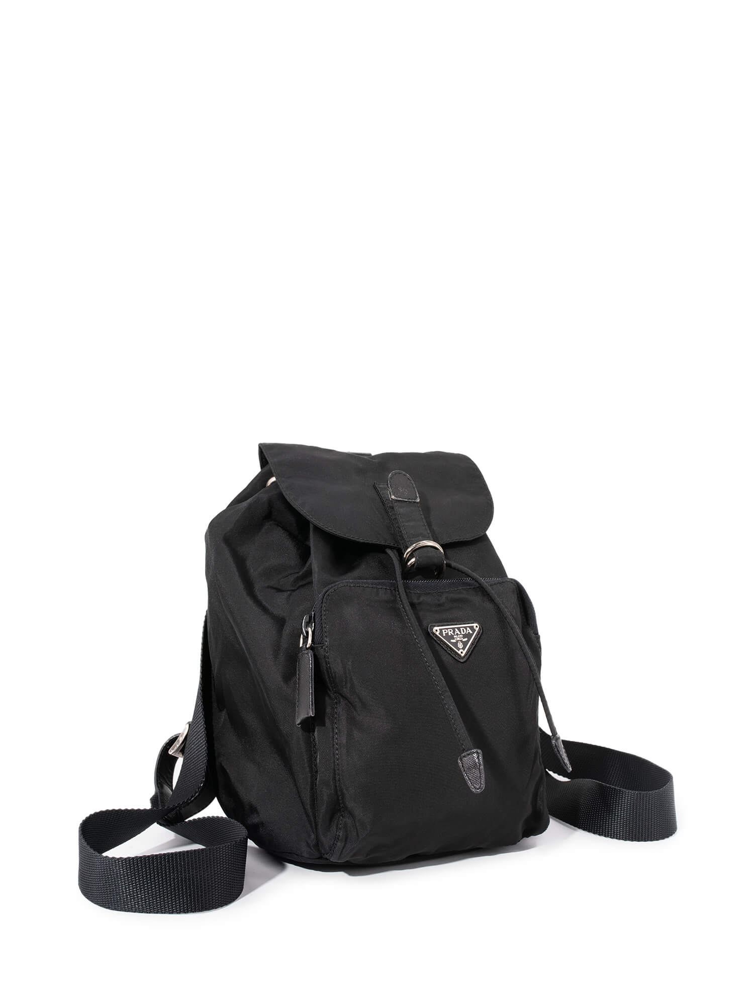 Prada Canvas Small Backpack Black-designer resale