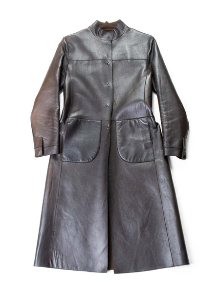 Prada-Leather-Long-Coat- Prada-Leather-Long-Coat-