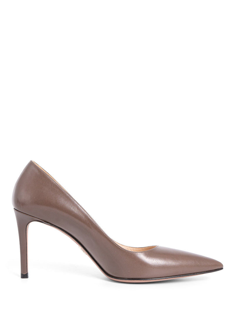 Prada Leather Pointy Toe Classic Pumps Brown-designer resale