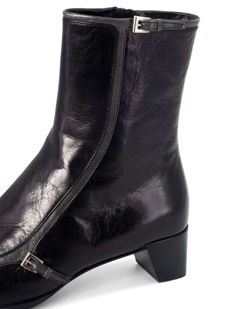 Prada Authenticated Leather Boots