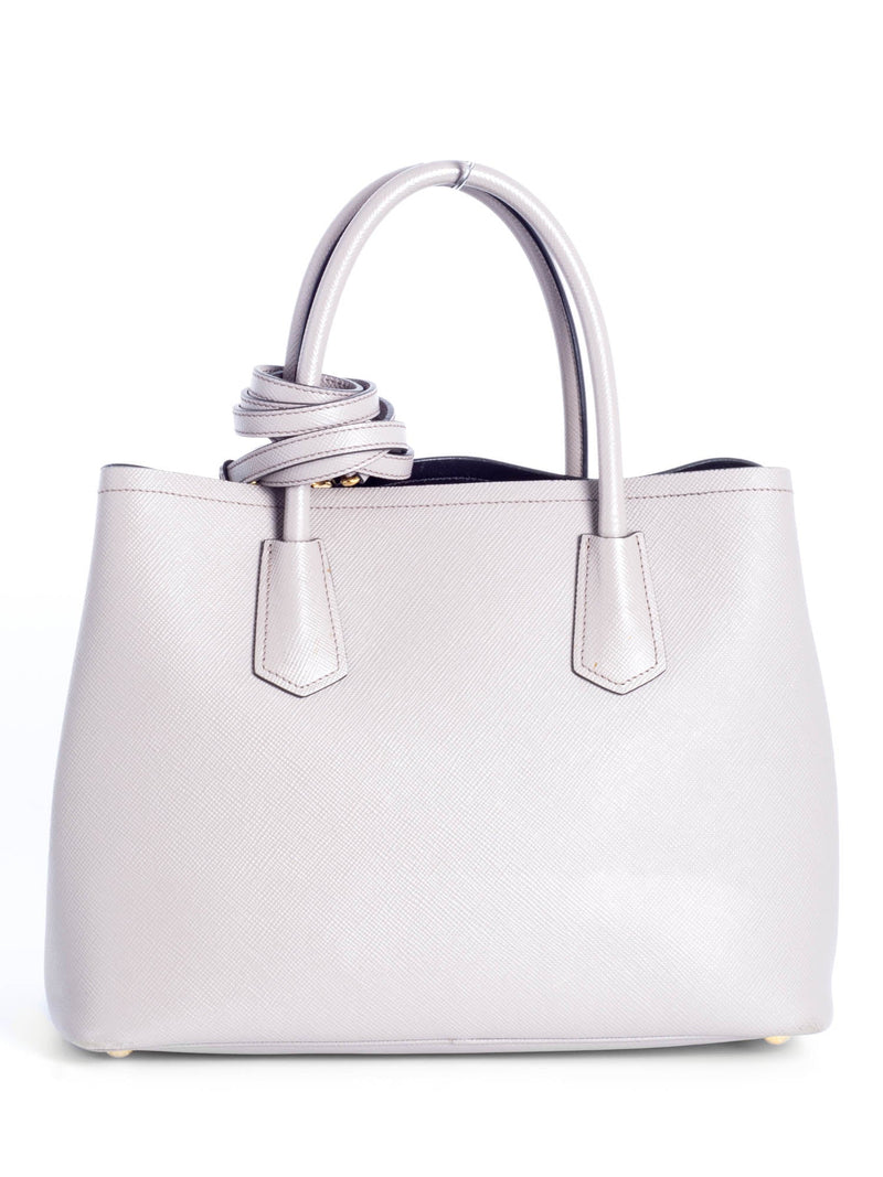 Prada Pink Saffiano Cuir Leather Small Monochrome Tote Prada