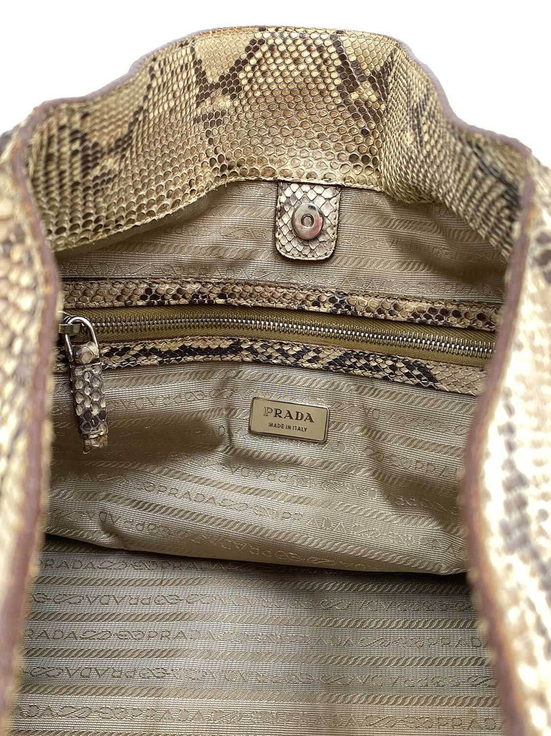 Prada Snakeskin Shoulder Bag