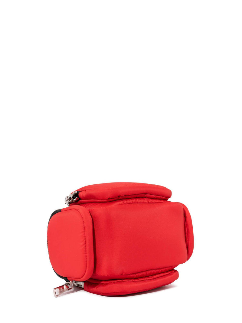 Prada Tessuto Cargo Top Handle Messenger Bag Red-designer resale