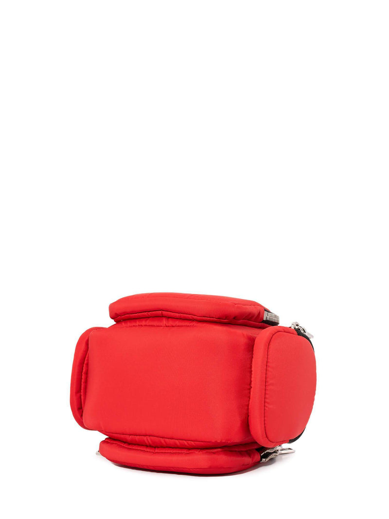 Prada Tessuto Cargo Top Handle Messenger Bag Red-designer resale