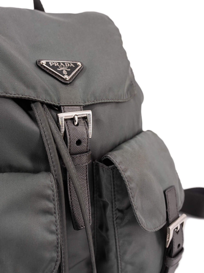 Prada Tessuto Nylon Mini Backpack Green-designer resale