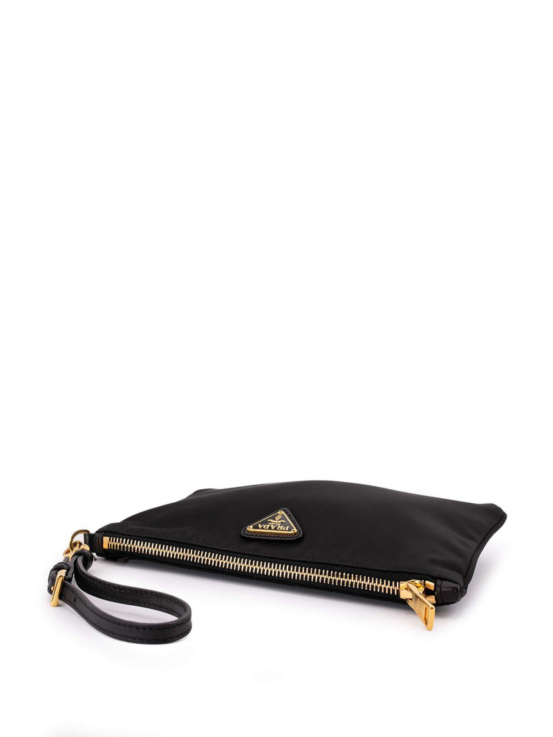 Prada Tessuto Nylon Pochette Bag Black