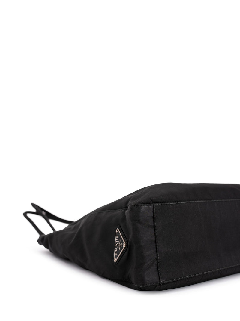 Prada Tessuto Nylon Shoulder Bag Black-designer resale