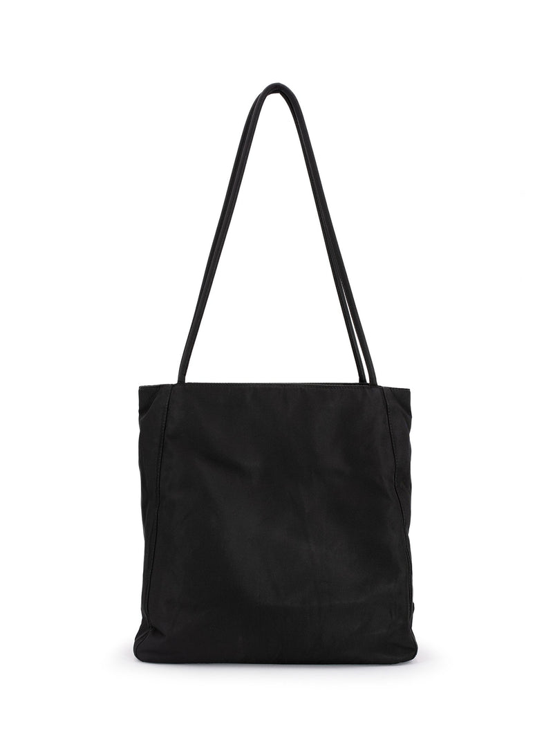 Prada Tessuto Nylon Shoulder Bag Black-designer resale