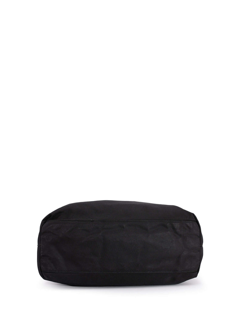 Prada Tessuto Nylon Shoulder Bucket Bag Black-designer resale