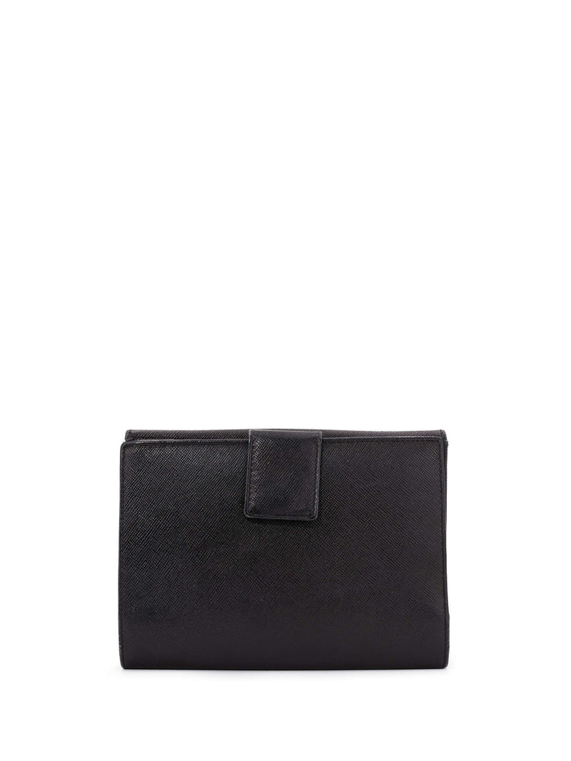 Prada Tessuto Tri-Fold Wallet Black-designer resale