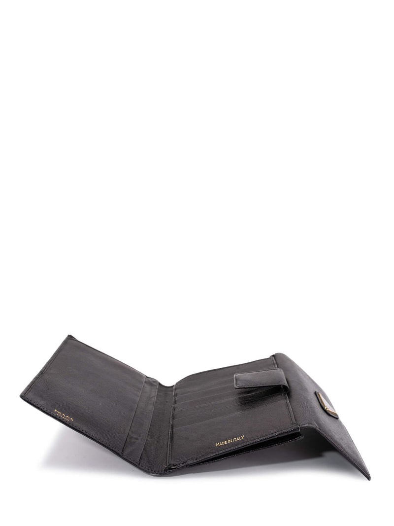Prada Tessuto Tri Fold Wallet Black
