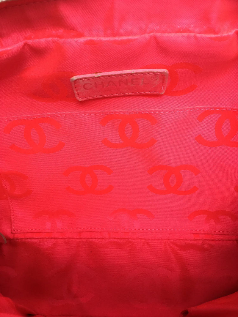 Quilted Leather Cambon Camera Bag White-designer resale
