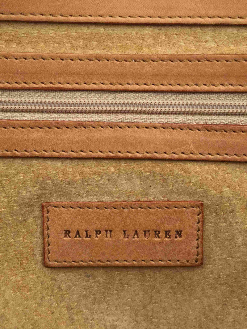 Ralph Lauren Ricky Small Flap Bag Brown-designer resale