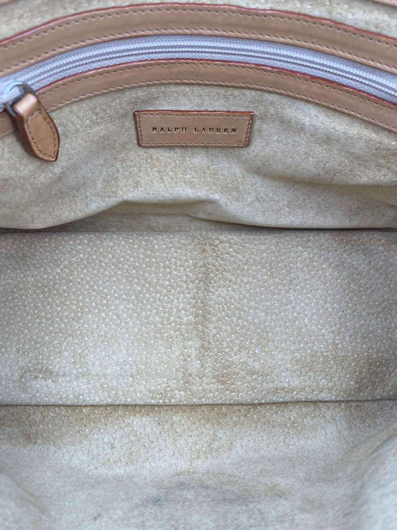 Ralph Lauren Ricky Small Flap Bag Brown-designer resale