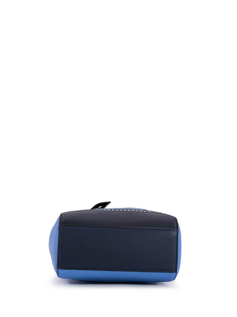 Ralph Lauren leather Small Bucket Bag Blue-designer resale