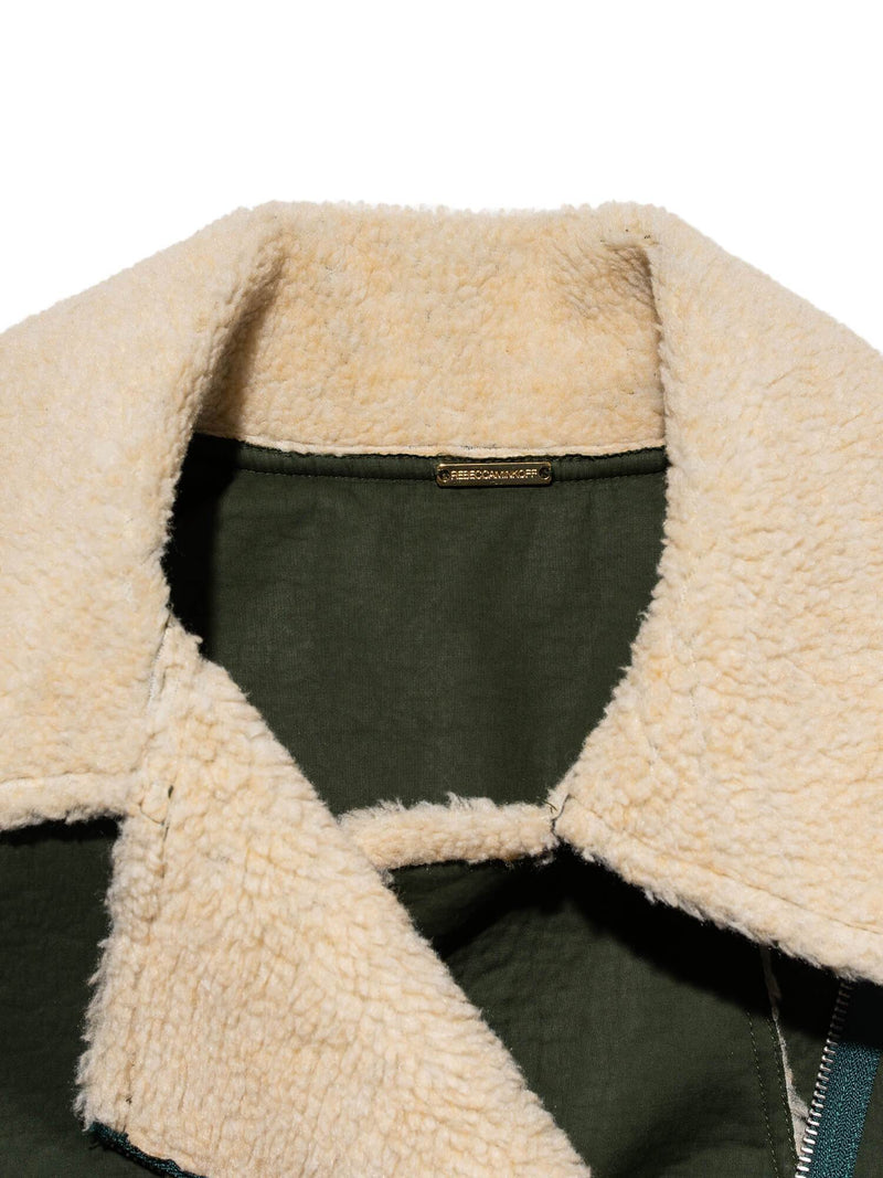 Rebecca Minkoff Sherpa Quinn Jacket Green-designer resale