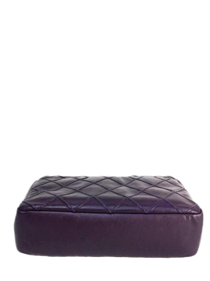 Reissue Mini Flap Bag in Purple Leather Gold Hardware-designer resale