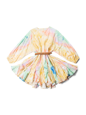 Rhode Cotton Tie-Dye Ella Mini Dress Multicolor-designer resale