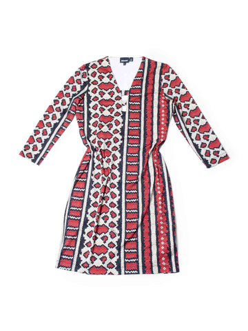 Roberto Cavalli Snakeskin Printed Stretchy Fitted Dress Red-designer resale