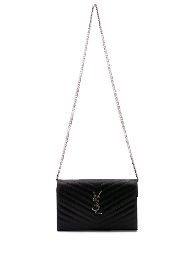 Bag Crush: Saint Laurent Chevron Monogram College Chain Wallet Bag