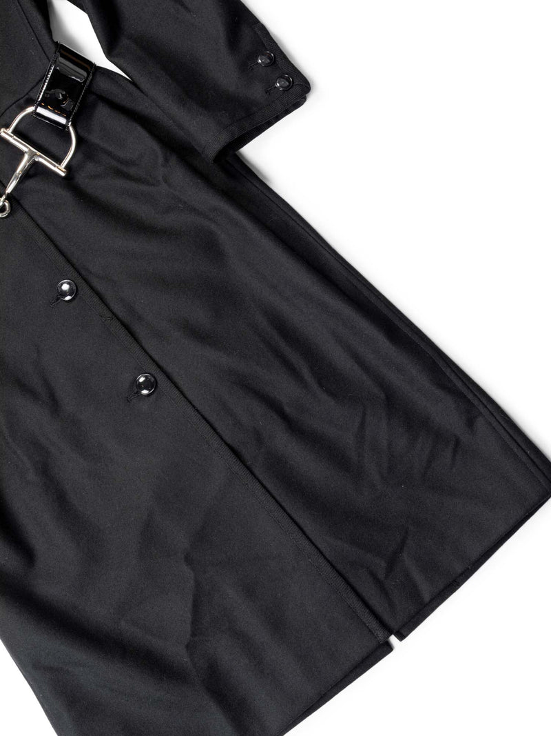 Saint Laurent Vintage Coat Black-designer resale