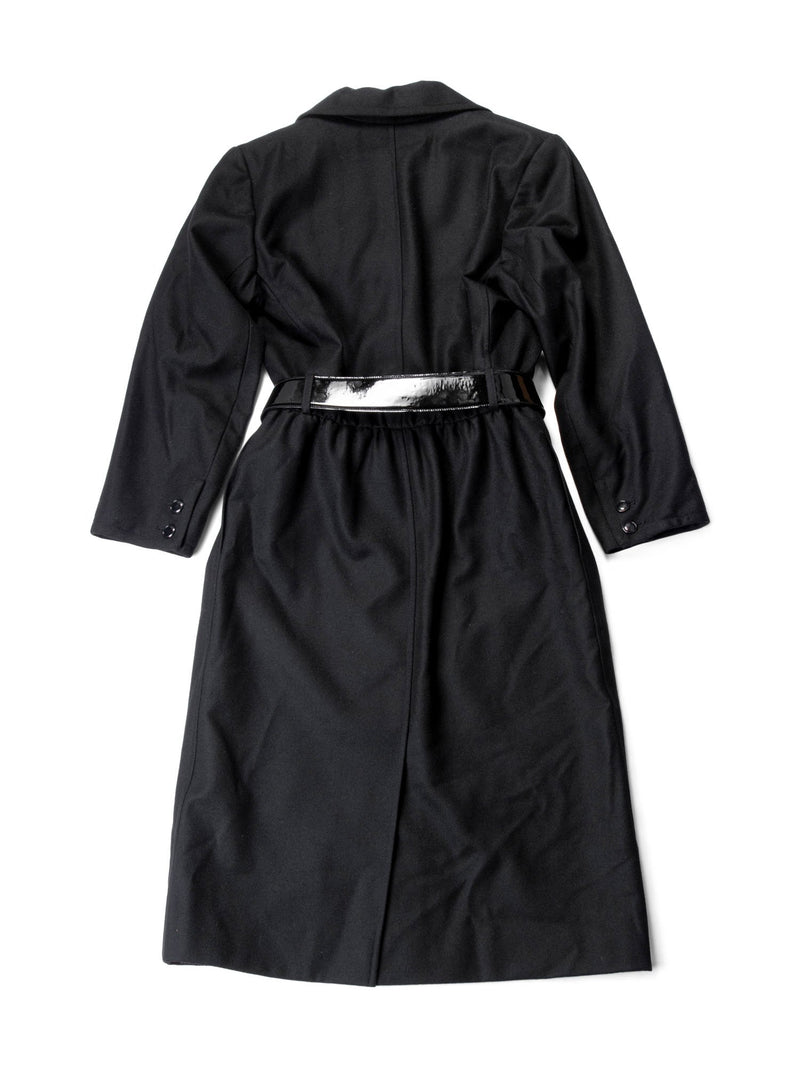 Saint Laurent Vintage Coat Black-designer resale