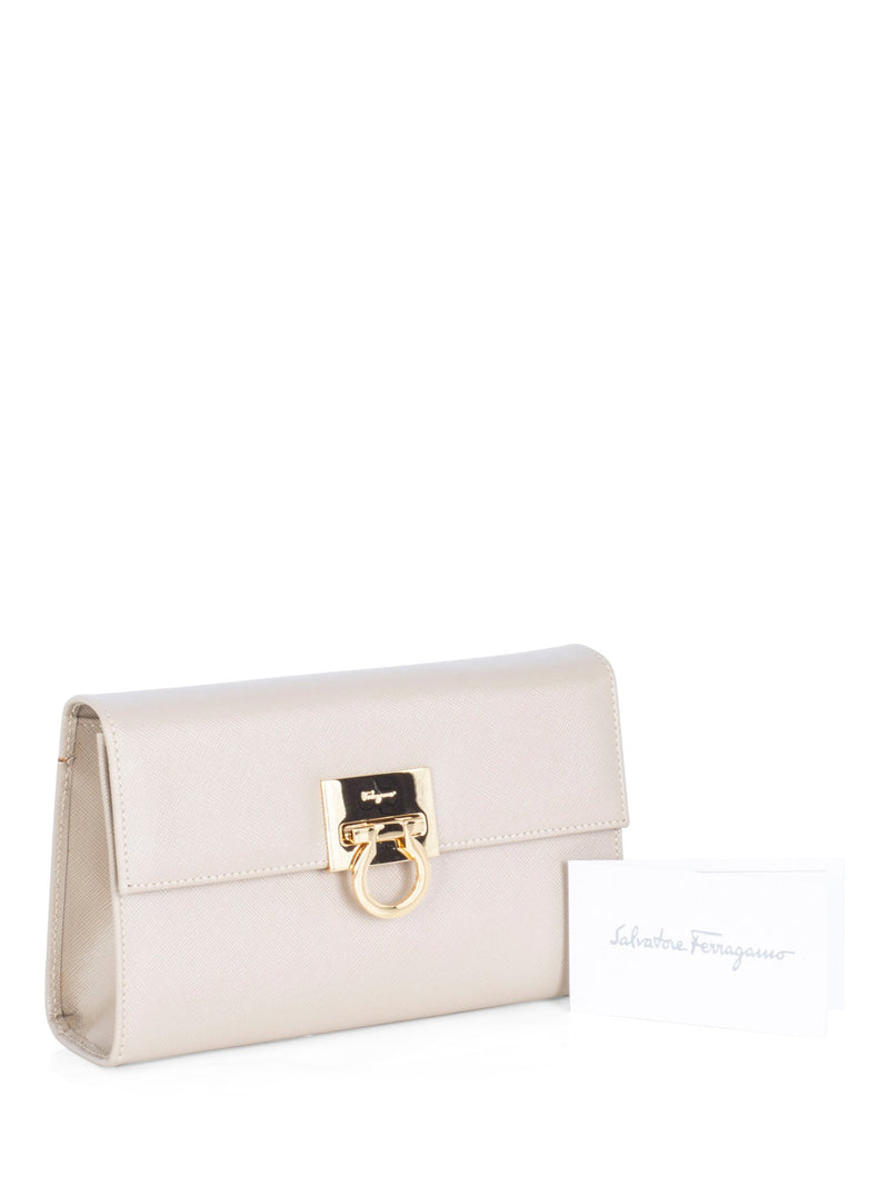 Ferragamo Gancini Leather Coin Purse