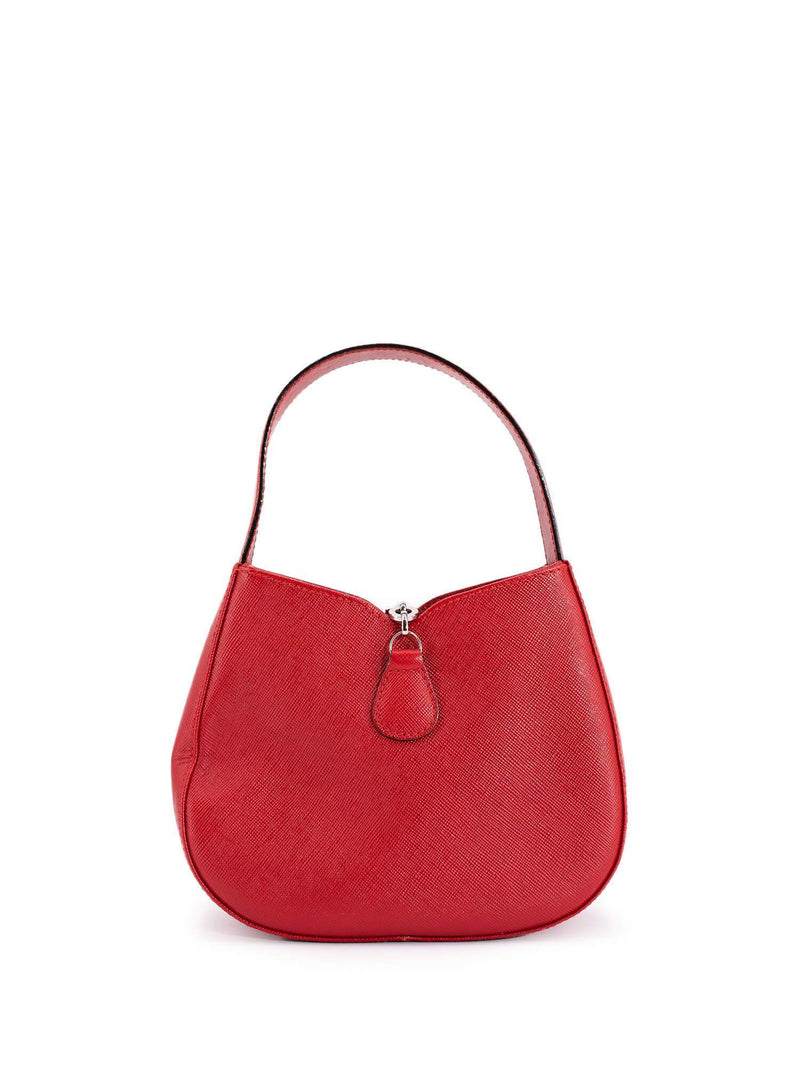 Salvatore Ferragamo Saffiano Leather Mini Bag Red-designer resale
