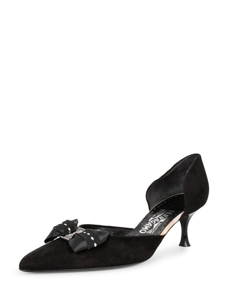 フェラガもFerragamo Fiocco Heels｜24.5｜黒 Amazon | [サルヴァトーレ フェラガモ] 靴 レディース ヴァラ