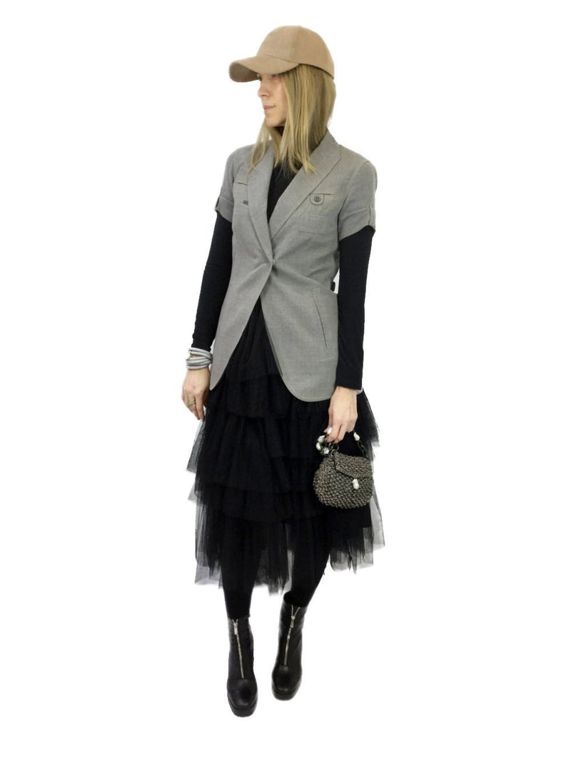 Short Sleeve Fitted Jacket-designer resale