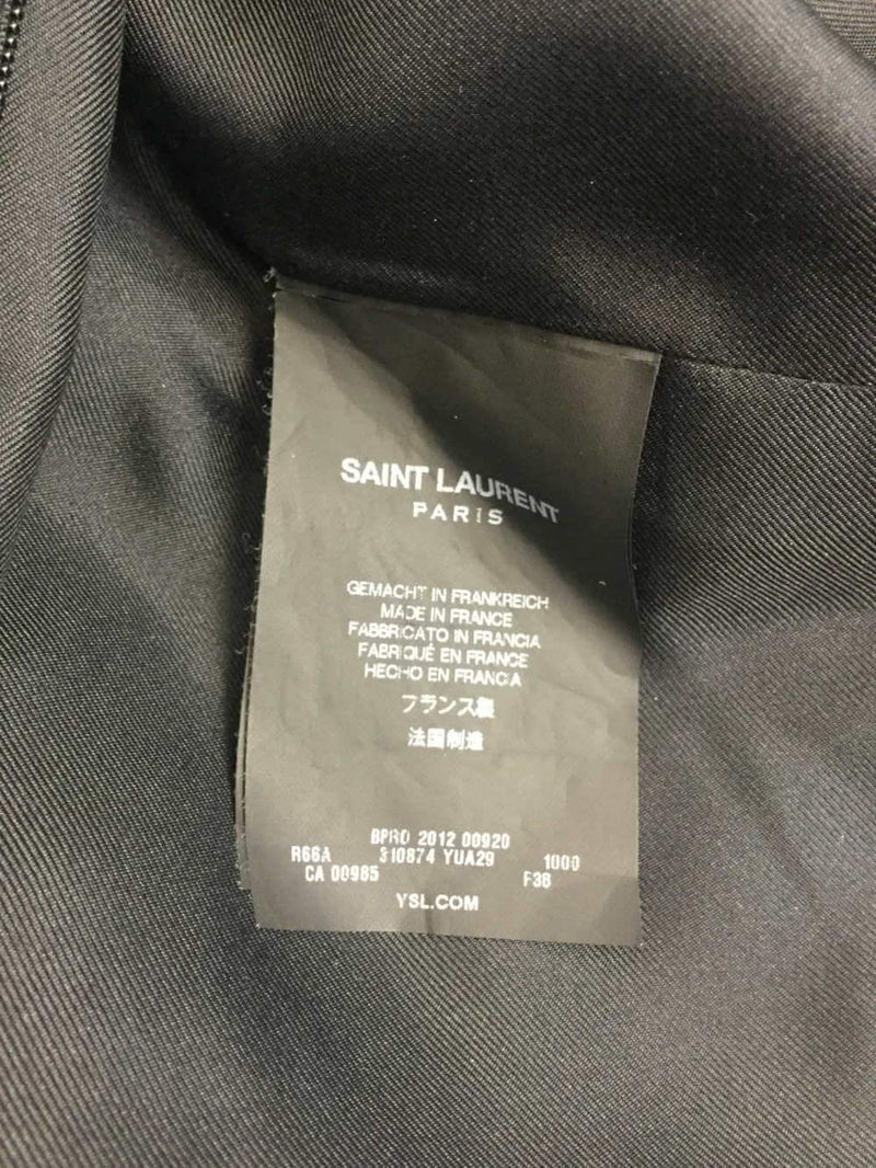 Silk Mini Fitted Dress Black-designer resale