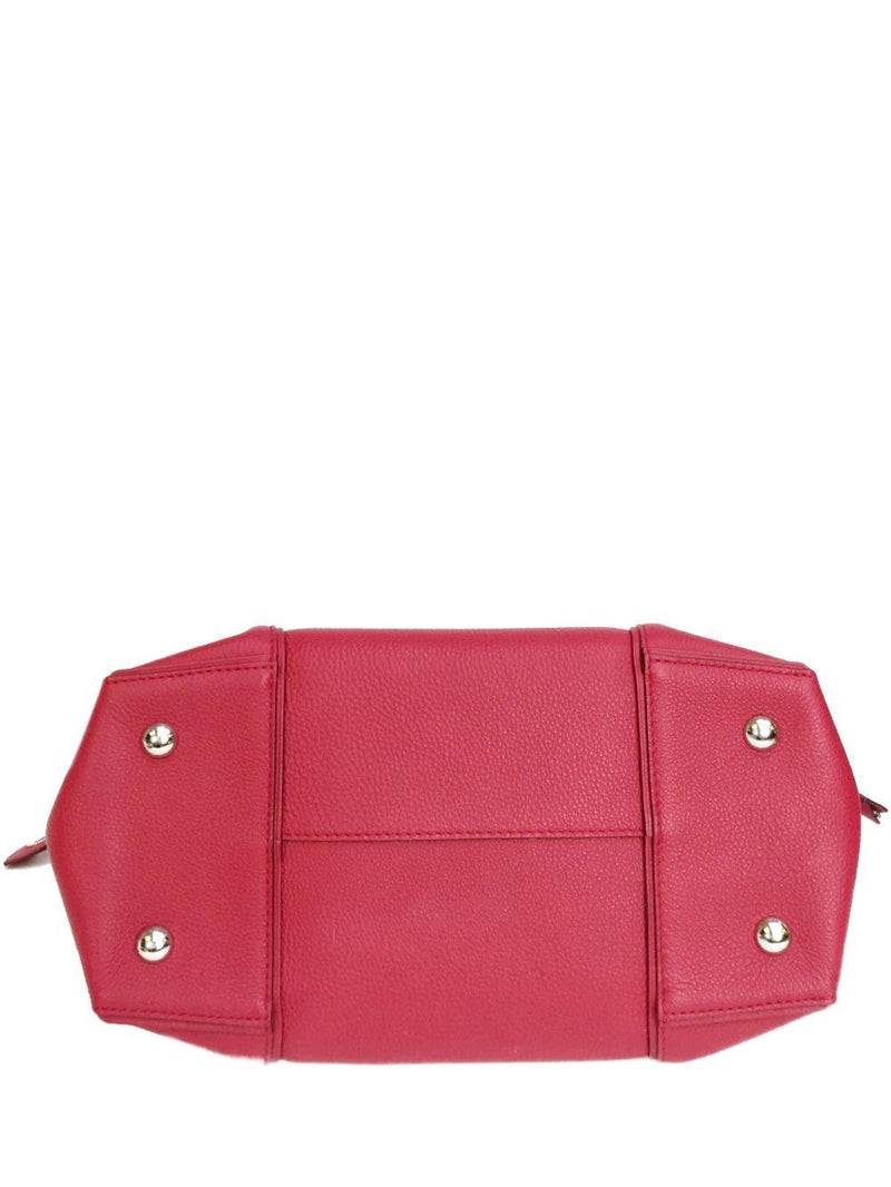 Soft Lockit MM Cachemire Framboise Pebbled Leather Bag-designer resale