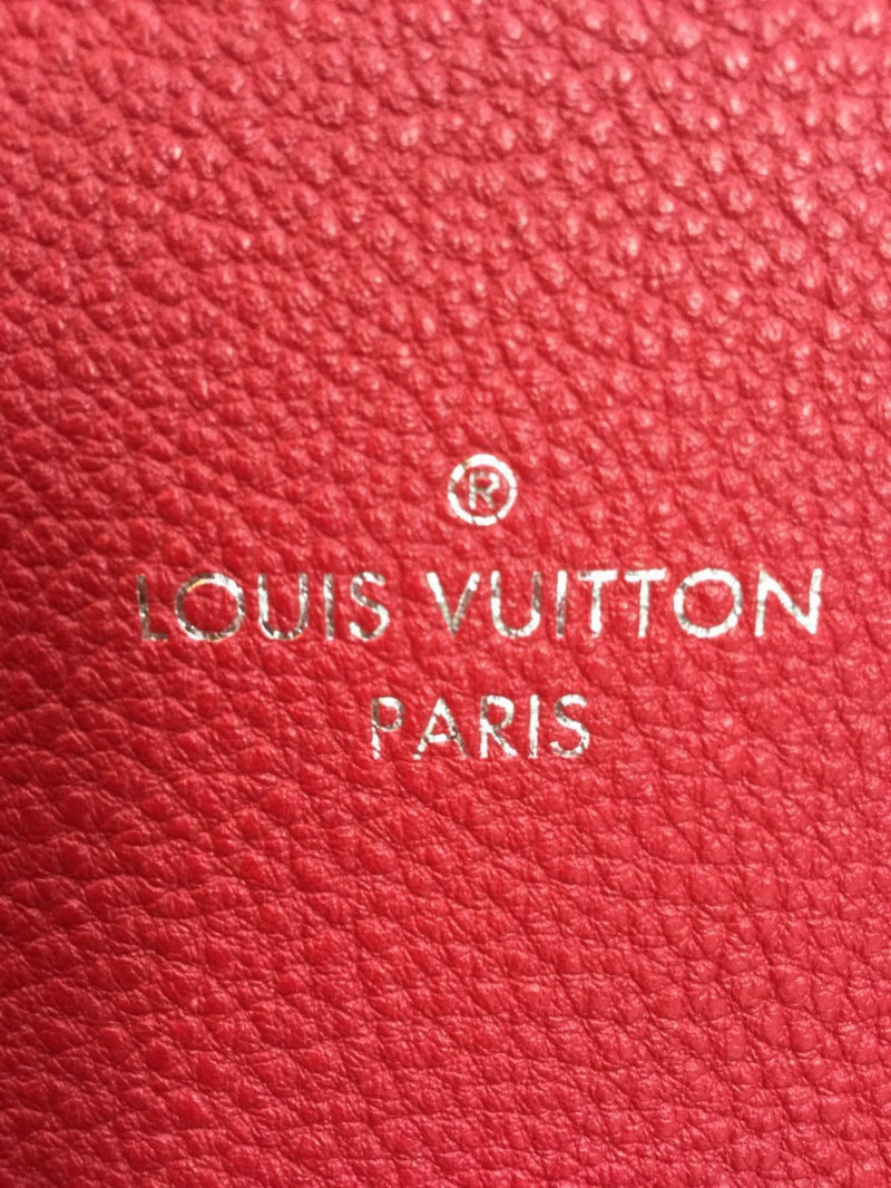 Louis Vuitton Framboise Veau Cachemire Calfskin Leather Soft Lockit mm Bag