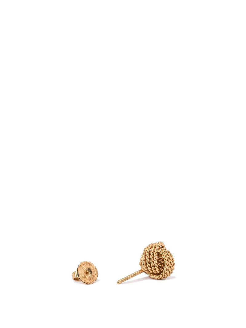 Tiffany & Co. 18K Twist Knot Stud Earrings Gold-designer resale