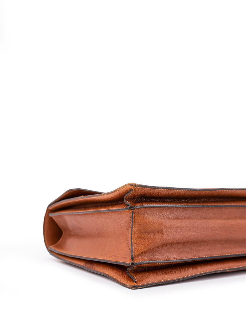 Tiffany & Co. Leather Briefcase Brown-designer resale